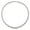 White Gold, variant on Bezel Set Delicate Necklace with Artificial Round Brilliant Diamonds by Diamond Essence set in Sterling Silver