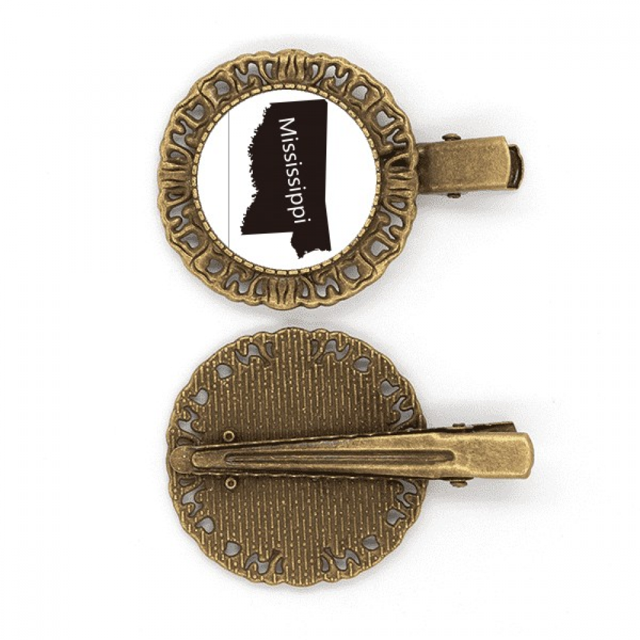 Mississippi Estados Unidos mapa silueta Broche broche broche broche broche broche