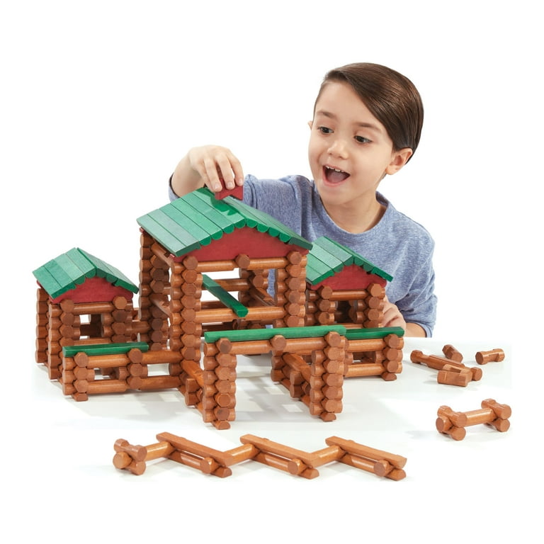 LINCOLN LOGS Classic Farmhouse 268 All Wood Parts Ages 3 and up