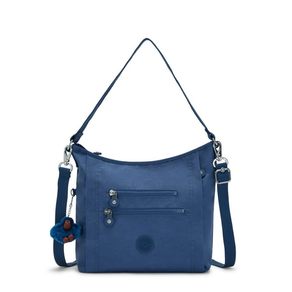 Kipling Women's Belammie Handbag, Organize Accessories, Spacious Interior, Removable Shoulder Strap, Nylon Travel Bag, Delicate Blue