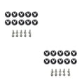 thumbnail image 1 of Kenally Juego de arandelas de tornillos para coche de 10 piezas, juego surtido de arandelas decorativas, accesorios para automóviles, piezas Negro 2piezas, 1 of 6