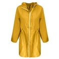 thumbnail image 5 of Trench Coat Women, Comdrip Women's Long Coat Outdoor Lightweight Windproof Jacket Long Rain Jacket Women Yellow XL, 5 of 5