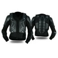 Men's Motorcycle Body Armour Jacket Dirt Bike Off Road Back Spine Chest