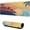 Beach Life Tropical Palm and Sunset, variant on Desk Mat,Tulipany Flowers Butterfly 3D Mouse pad 31.5 x 15.7 in Extended Mousepad Non-Slip Rubber Base, Stitched Edges Keyboard Mouse Mat Desk Pad for Office Home and Game