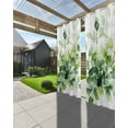 thumbnail image 3 of nqOlkjepod Outdoor Curtains for Patio Waterproof, Botanical Eucalyptus Outdoor Privacy Panels Grommet, Spring Watercolor Landscape Blackout Outside Curtains for Porch/Cabana 54"x108", 2 Panels, 3 of 8