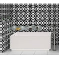 thumbnail image 5 of Luv Enchanted Black/White 8-in. Encaustic Matte Porcelain Wall and Floor Tile, 5 of 8