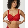 thumbnail image 3 of DELIMIRA Women's Plus Size Full Coverage Lace Underwire Unlined Bra Up to J, 3 of 4