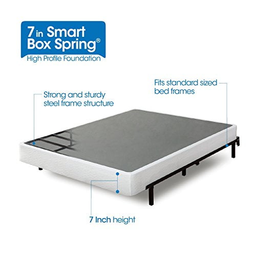 Zinus 7 Inch Smart Box Spring / Mattress Foundation / Strong Steel structure / Easy assembly required, Twin XL