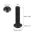 thumbnail image 2 of Uxcell M5x25mm Hex Socket Button Head Cap Bolts Screws Alloy Steel Black 100 Pack, 2 of 5