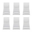 6pcs Acrylic Headband Holder Wall Clear Hanging Headband Organizer