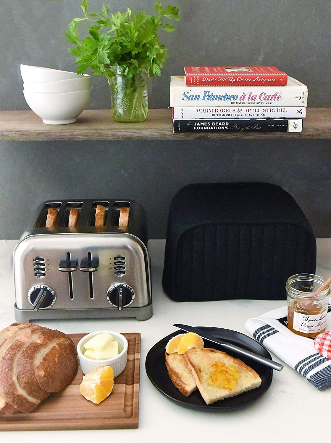 Ritz 08014 Quilted Four Slice Toaster Cover Black Home Small Appliances