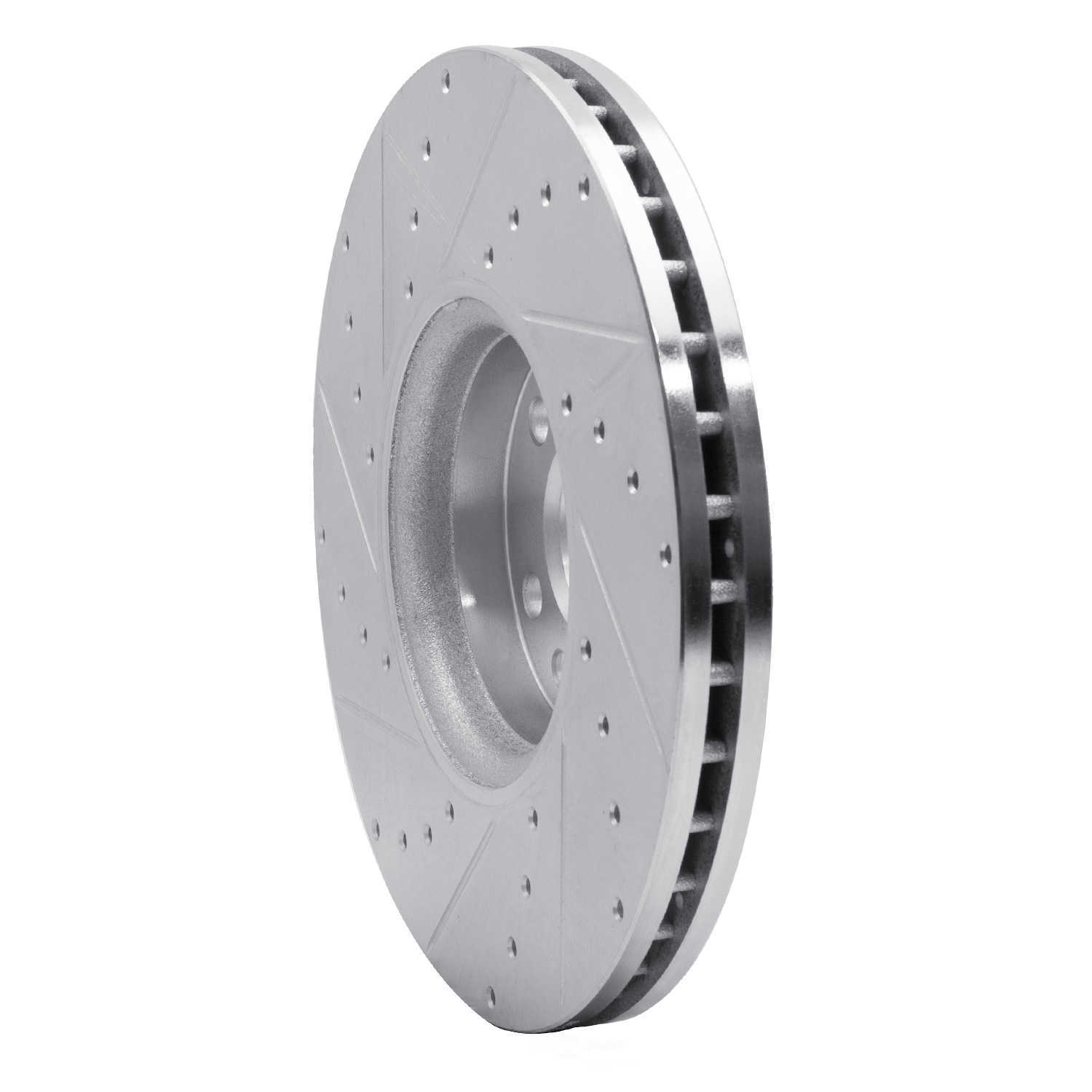 Dynamic Friction Company 631-27043R DFC Brake Rotor - Drilled And Slotted - Silver