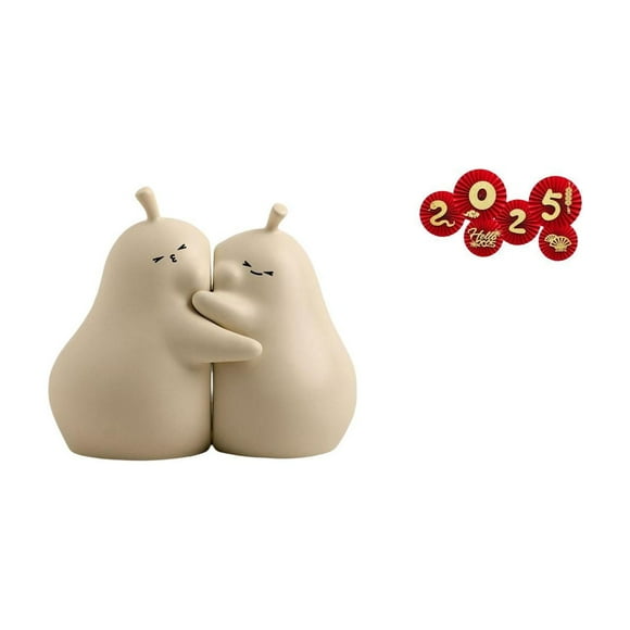 Lipstore Decorative Bookends Book Ends Holders Paper Fan Stoppers Porcelain Material for Living Room Office Shelf Suitable for Gift Giving Home Decoration Fami