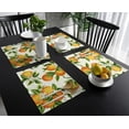 thumbnail image 4 of Fruit Orange Flower Placemat Wedding Party Dining Decor Linen Table Mat Kitchen Accessories Table Napkin, 4 of 5