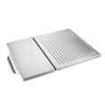 thumbnail image 3 of 2 In 1 Nonstick Outdoor Bbq Grill Tray with Handles Grill Topper Grilling Pans, 3 of 7