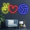 thumbnail image 3 of Love Volleyball Neon Sign, Volleyball Club Wall Decor, 3 of 4