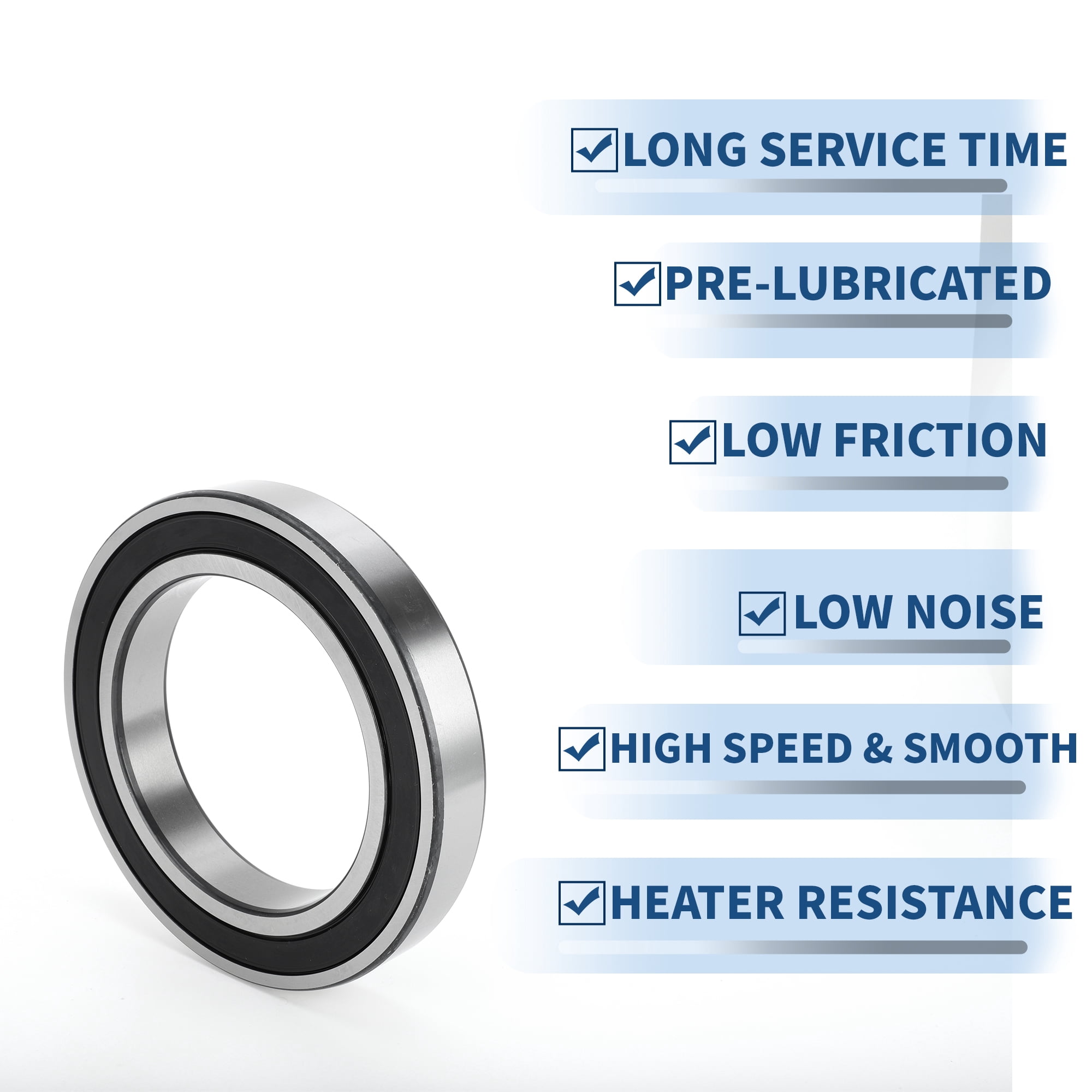 Unique Bargains 6024VV Deep Groove Ball Bearings 120x180x28mm 1 Pc Lubricated Bearings Scooter Skateboard Wheel