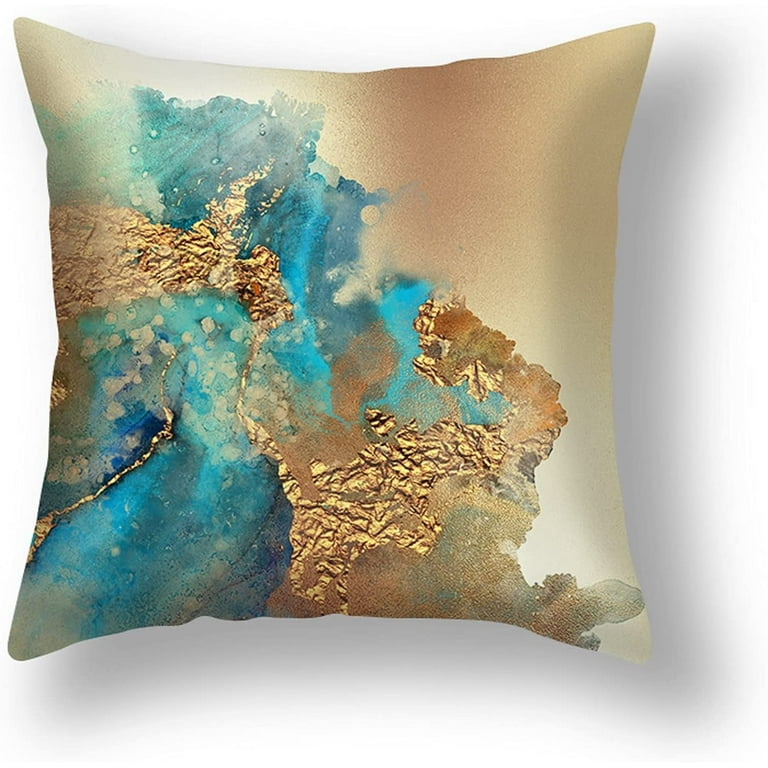 Abstract Oil Painting Cushion Cover Nordic Style Polyester Pillow