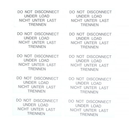 Tyco Electronics 1718077-2 Do Not Disconnect Under Load Warning Label (100