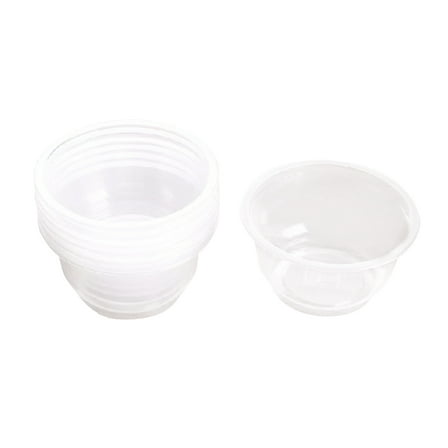 ULTNICE Durable 50 Pcs Transparent Disposable Plastic Bowls for Party Storage Large Capacity 450ML