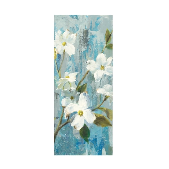 Trademark Fine Art 'Graceful Magnolia I Crop Painting' Canvas Art by Danhui Nai