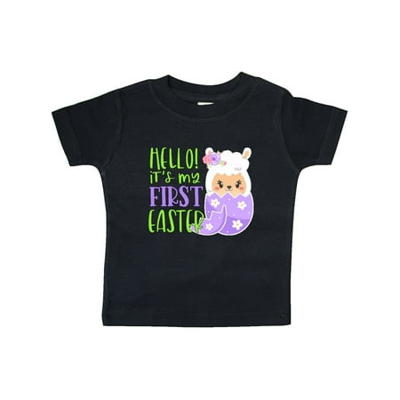 

Inktastic Hello! It s My 1st Easter Llama in Easter Egg Gift Baby Boy or Baby Girl T-Shirt