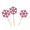 thumbnail image 2 of Darling Souvenir, Christmas Celebration Snowflake Cupcake Toppers, Winter Wedding Dessert Decorations - Pack Of 20, 2 of 3