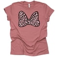 thumbnail image 2 of Minnie Leopard Bow Shirt, Animal Kingdom Shirt, Safari Shirt Casual Short Sleeve Shirt (XX Large, Mauve), 2 of 7