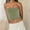 1Army Green, variant on Women Strapless Striped Bandeau Tube Tops Y2K Aesthetic Sleeveless Backless Crop Tank Going Out Summer Girls Beach Holiday Camisoles