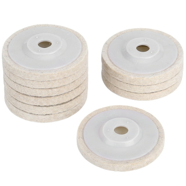 Grinding Wheel Pads, Simple To Use 10pcs Angle Grinder Polishing Discs, Wool For Cylinder Mill Tube Coarse Wool