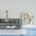 thumbnail image 2 of Escultura Rústica De Animales De Amantes Besándose, Altura 21,5 Cm, Colección De Arte, Regalo De Aniversario, Adorno De Mesa, Figura De Elefante De Madera Tallada A Mano, Recuerdos Para, 2 of 8