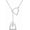Silver-Horseshoe Necklace with Heart Charm, variant on Horseshoe Necklace for Women, Dainty Heart Pendant Y-Necklace, Elegant Lucky Horse Lariat Necklace, Western Cowboy Jewelry Gifts for Women