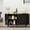 Black, variant on MARNUR Sideboard Buffet Cabinet 55" Storage Cabinet with 2 Sliding Tambour Doors, Adjustable Shelves for Kitchen Office Bedroom Hallway Entryway, Walnut