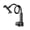 Black, variant on Portable Convenient Baby Monitor Holder Flexible & Secure Camera Mount Shelf Stand No Drill for Travel Home Easy Viewing