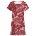 thumbnail image 3 of Meat Sundress Short Sleeve Dress Summer Women Clothes Dress for Women Dresses, 3 of 7