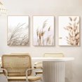thumbnail image 3 of Beige Reed Weeds Pampas Reed Plants Decorative Wall Mural (set Of 3), 3 of 5