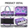 thumbnail image 4 of Large Capacity Tote Bag,Purple Butterfly Leopard Pattern Handbag Fashion Luxury Tote Bag,15.7"x13"x 5.1" Inches,Laptop Compatible, 4 of 6