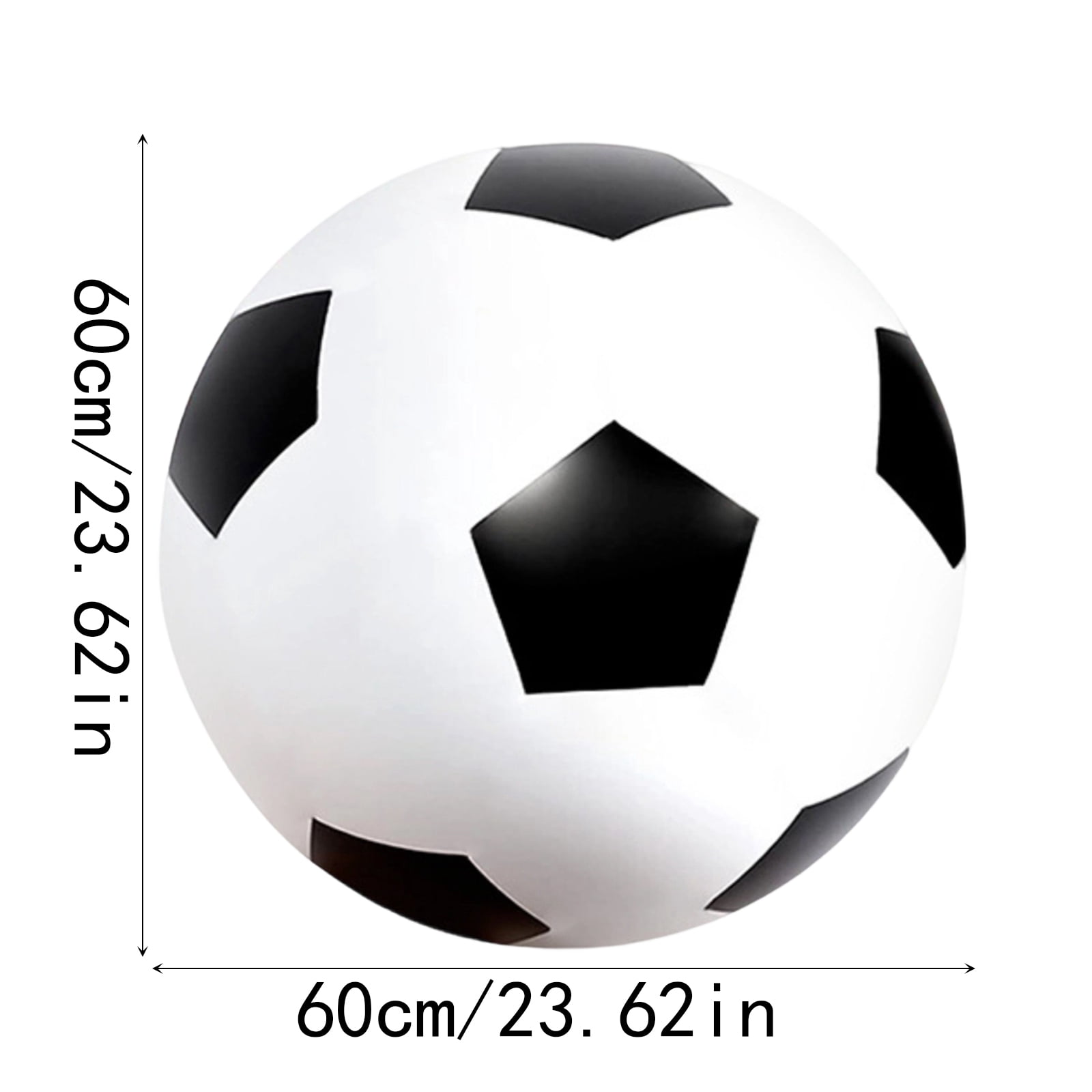 Inflatable Soccer Ball Beach Ball Lightweight Bouncy Sports Ball for Outdoor Backyard and Pool Summer Activities 31inch