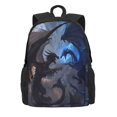 thumbnail image 2 of Zufioo Black And Blue Lightning Dragon Pattern Adult Backpack,Wear-resistant and Breathable Multi-pocket Backpack, Suitable for Travel, Business and Outdoor Activities, 2 of 9