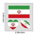 thumbnail image 3 of Tatuajes temporales para aficionados al fútbol | Paquete de 10 calcomanías para rostro y cuerpo para el día del partido, 3 of 6