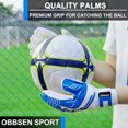 thumbnail image 3 of Obbsen Kids&Youth Soccer Goalie Gloves, Soccer Goalkeeper Gloves, Strong Grip Goalkeeping Gloves with Finger Protection, 3 of 7
