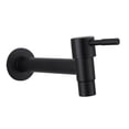 thumbnail image 3 of Tongina Kitchen Faucets, Bathroom Shower Mixer Tap Faucet Vintage Anti Cracking Water Faucets Water Taps for Outdoor Bathroom Corner, black and long, 3 of 8