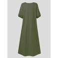 thumbnail image 4 of Women's Mid-Length Dress – Round Neck, Elegant Summer Style, 4 of 9