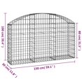 thumbnail image 2 of vidaXL Gabion Basket Silver Galvanized Iron Medium Durable, 2 of 5