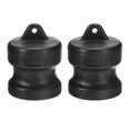 thumbnail image 1 of Conectores de bloqueo de cam de poliéster Uxcell, 1" Tapón de polvo de parte DP, Conectores de manguera de ranura de cam de polipropileno, Negro 2 Pcs, 1 of 5