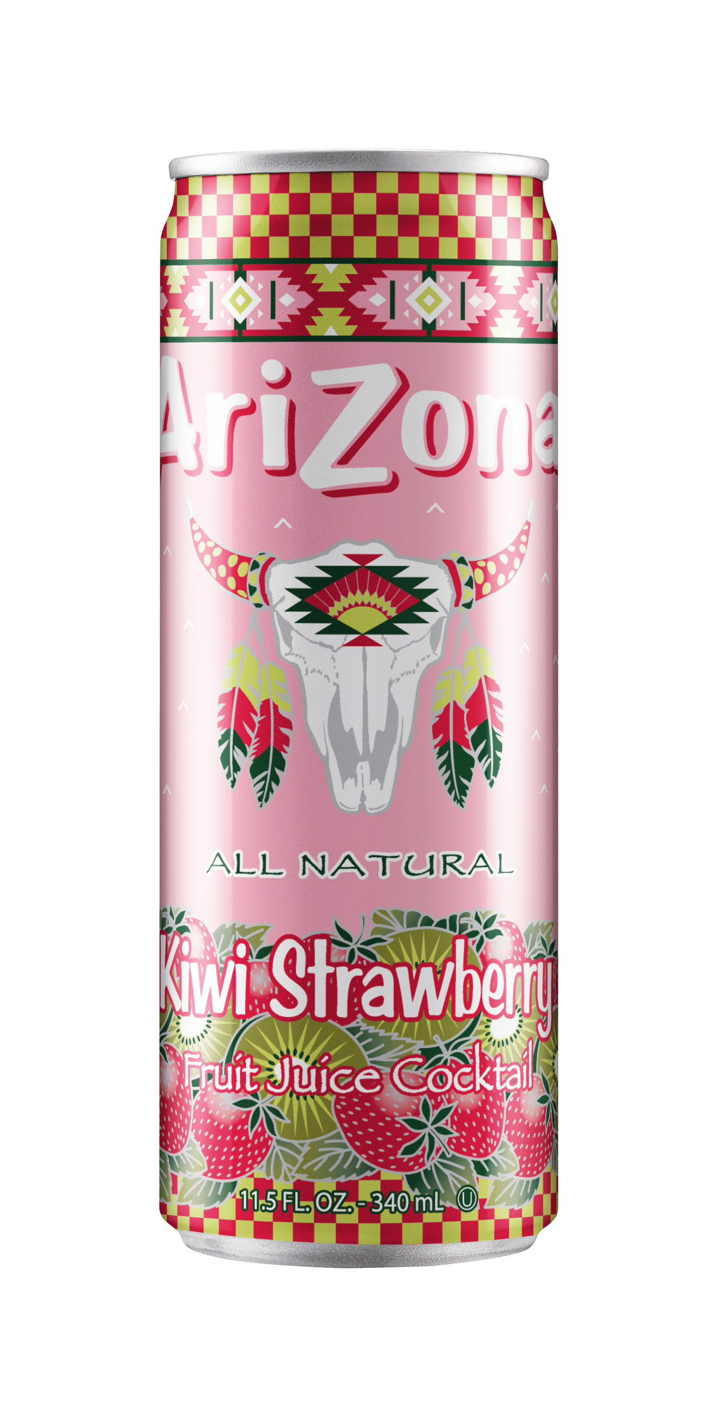AriZona Kiwi Strawberry Fruit Juice Cocktail, 8 Pack 11.5 fl oz Aluminum Cans