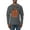 Charcoal, variant on Spooky Vibes Pumpkin Skulls Bats Stars with Orange and Black Halloween Men Long Sleeve Shirt, Black, X-Large
