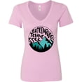 thumbnail image 3 of Inktastic Gatlinburg, Tennessee Mountains Women's V-Neck T-Shirt, 3 of 5