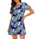 thumbnail image 1 of Balery Cute Halloween Camisón de manga corta con cuello redondo para mujer, cómodo y elegante., 1 of 6