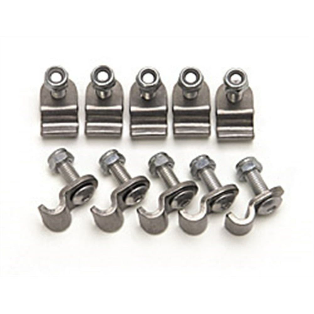 Russell Performance Stainless Steel Brake Line Clamps (12 pcs